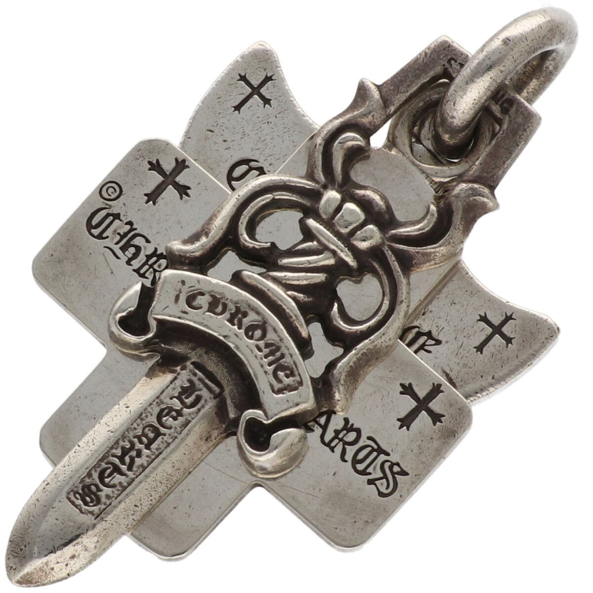 CHROME HEARTS クロムハーツ 3トリンケッツ SV925 シルバー ネックレス ペンダント トップ チャーム スリートリンケッツ 25031348 RS