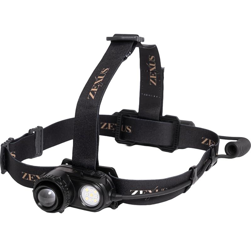 もとき　 ZEXUS(ゼクサス) LED ヘッドライト ZX-R740 充電式 [最大1300