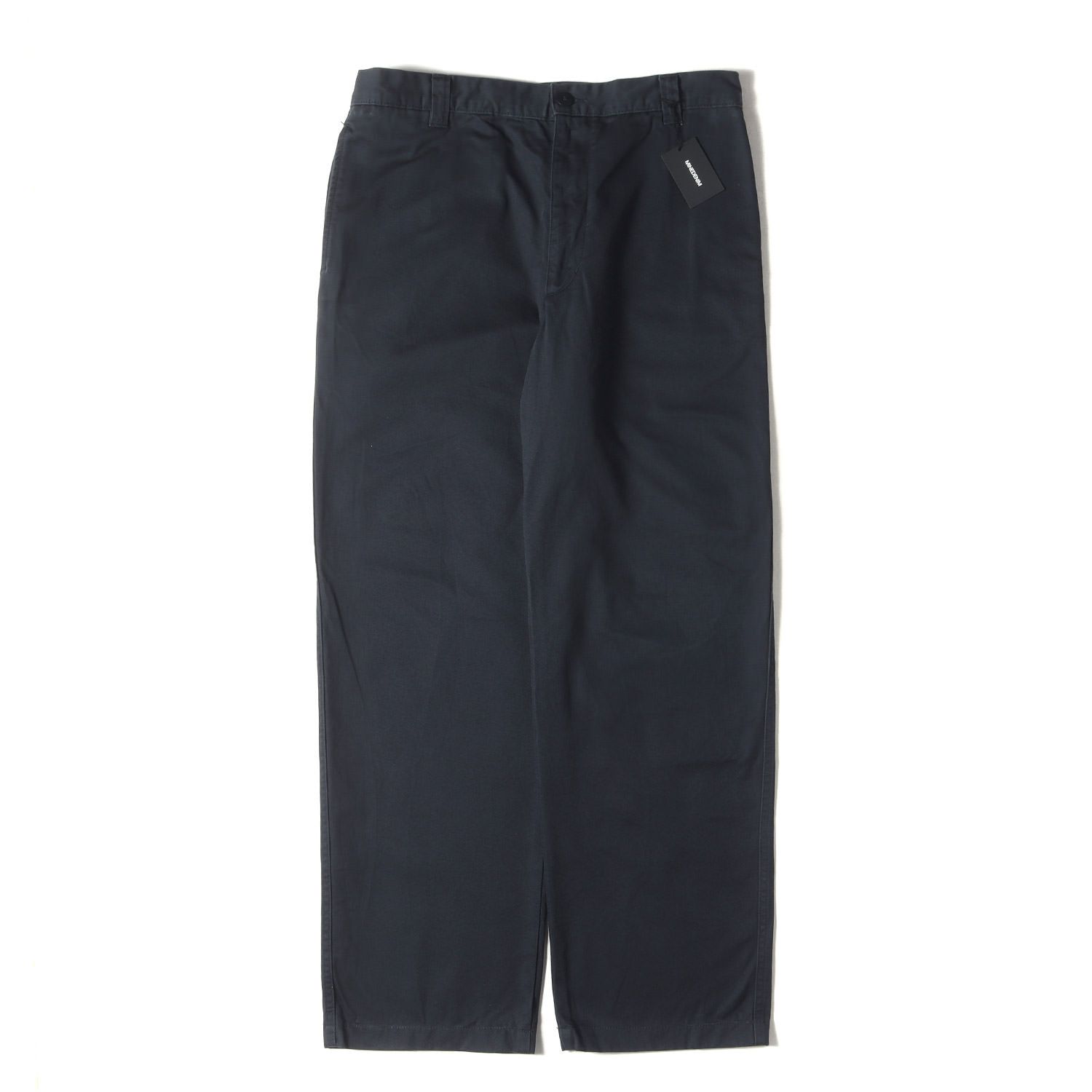 【新品】MINEDENIM マインデニム パンツ サイズ:34 / 24AW ストレート ツイル チノパンツ (Washed Chino Type TRS 2408-7001) / ジッパーフライ / ダークネイビー 紺 / ボトムス ズボン / 日本製