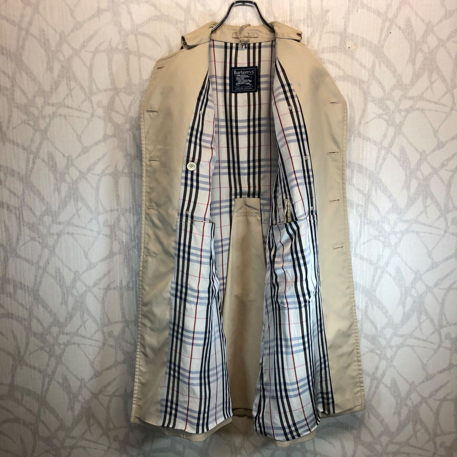Burberry バーバリー プローサム 三陽商会 ノバチェック トレンチコート BURBERRY - バーバリーロンドン トレンチコート 裏地ノバ