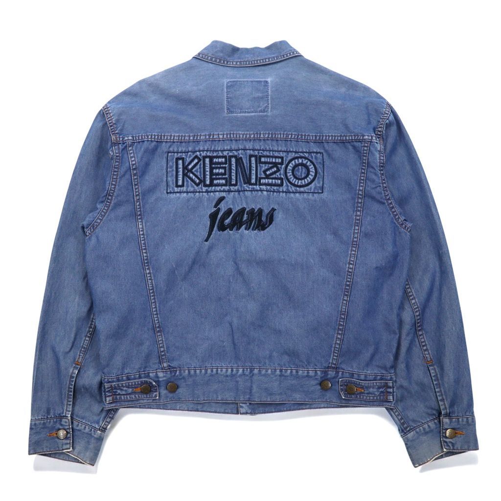 KENZO jeans 90年代 葛飾北斎タグ デニムジャケット Gジャン L