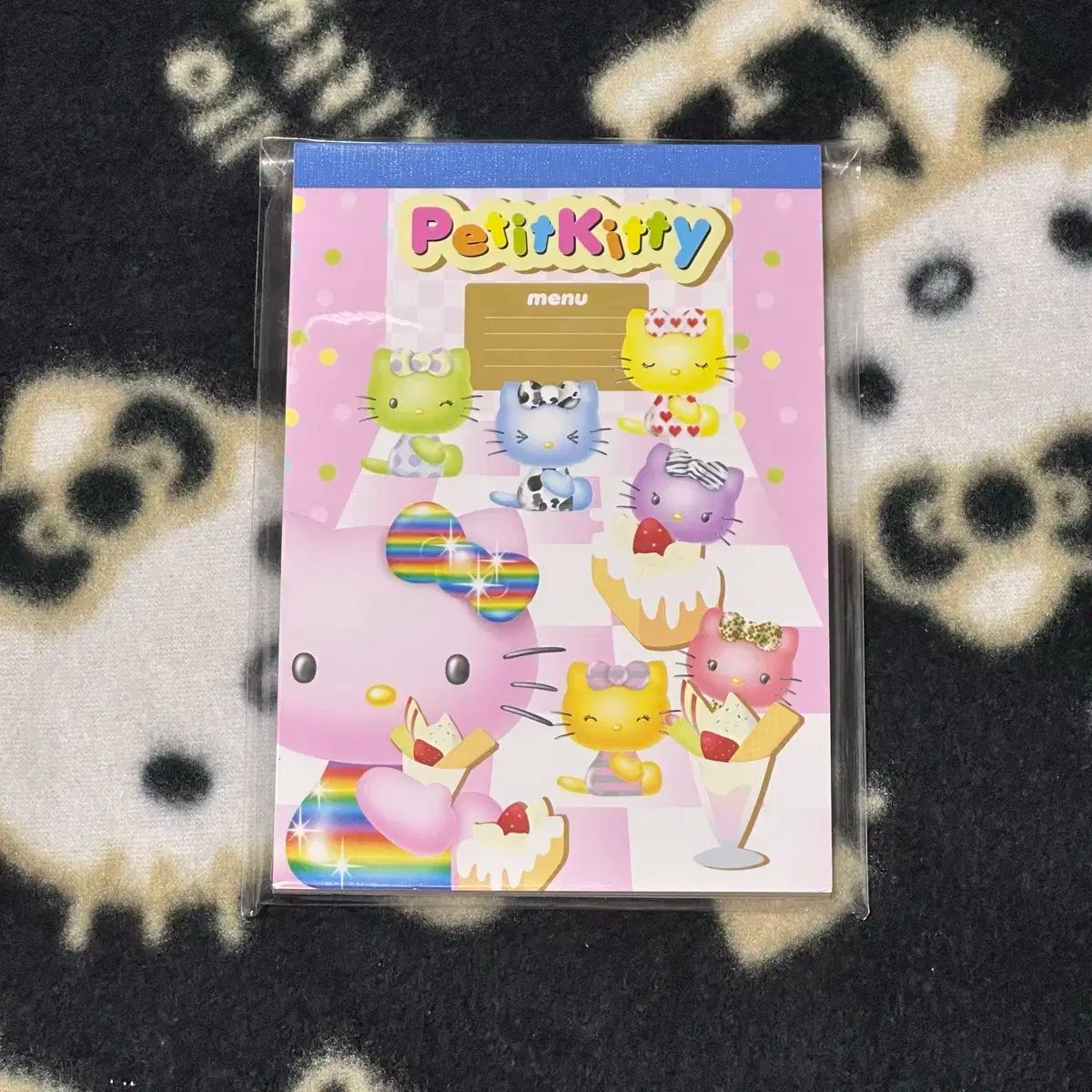 2002 Petit kitty 古典 プチ キティ パフェ ケーキ メモ帳 中古 超レア 