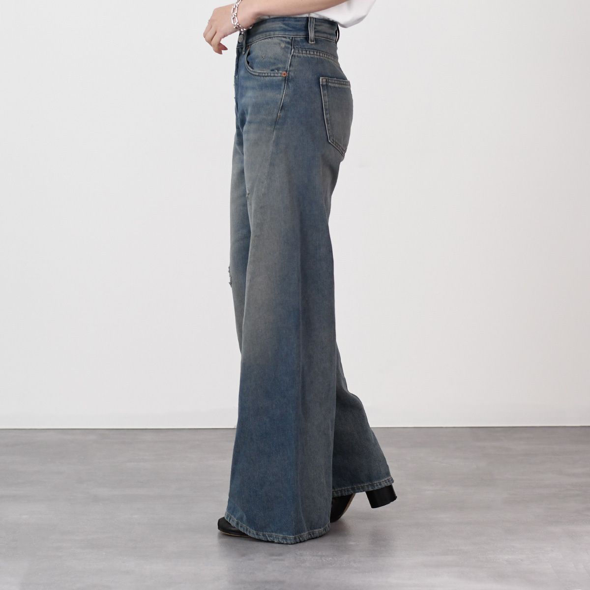 MM6 ワイドレッグデニム　マルジェラ エムエムシックス メゾンマルジェラ MM6 MAISON MARGIELA ワイド