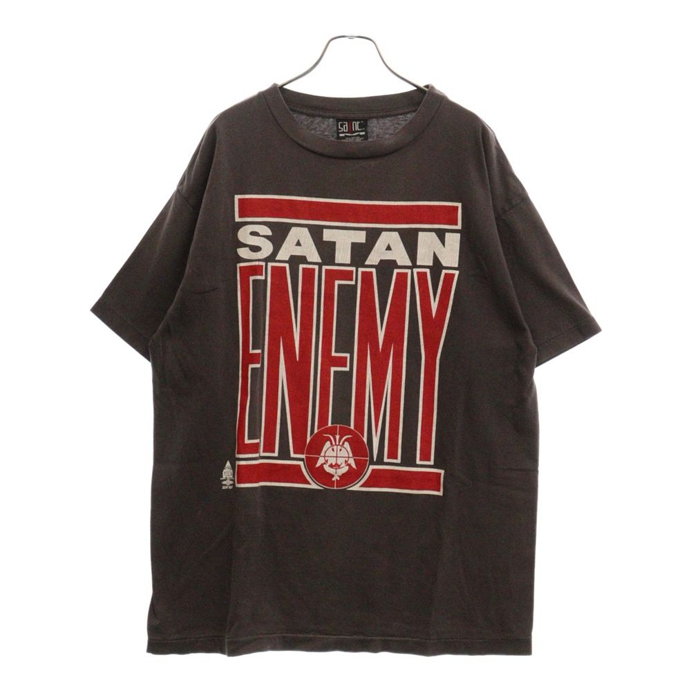 SAINT MICHAEL (セントマイケル) 22SS SATAN ENEMY SS TEE SM-S22-0000-017 サタン エネミープリントクルーネック半袖Tシャツ グレー - メルカリ