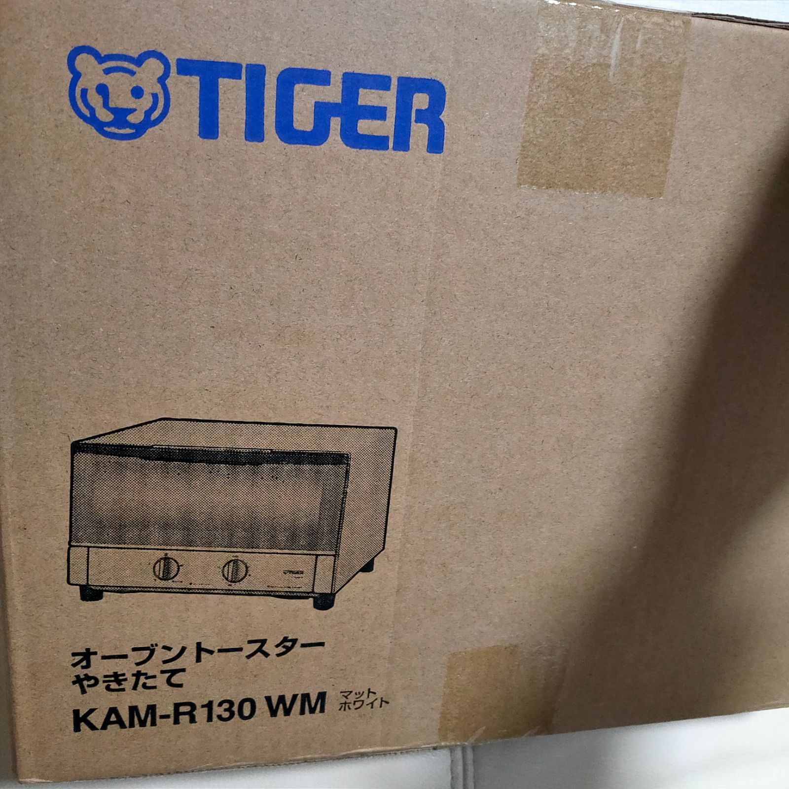 タイガー オーブントースターやきたて マットホワイト KAM-R130-WM