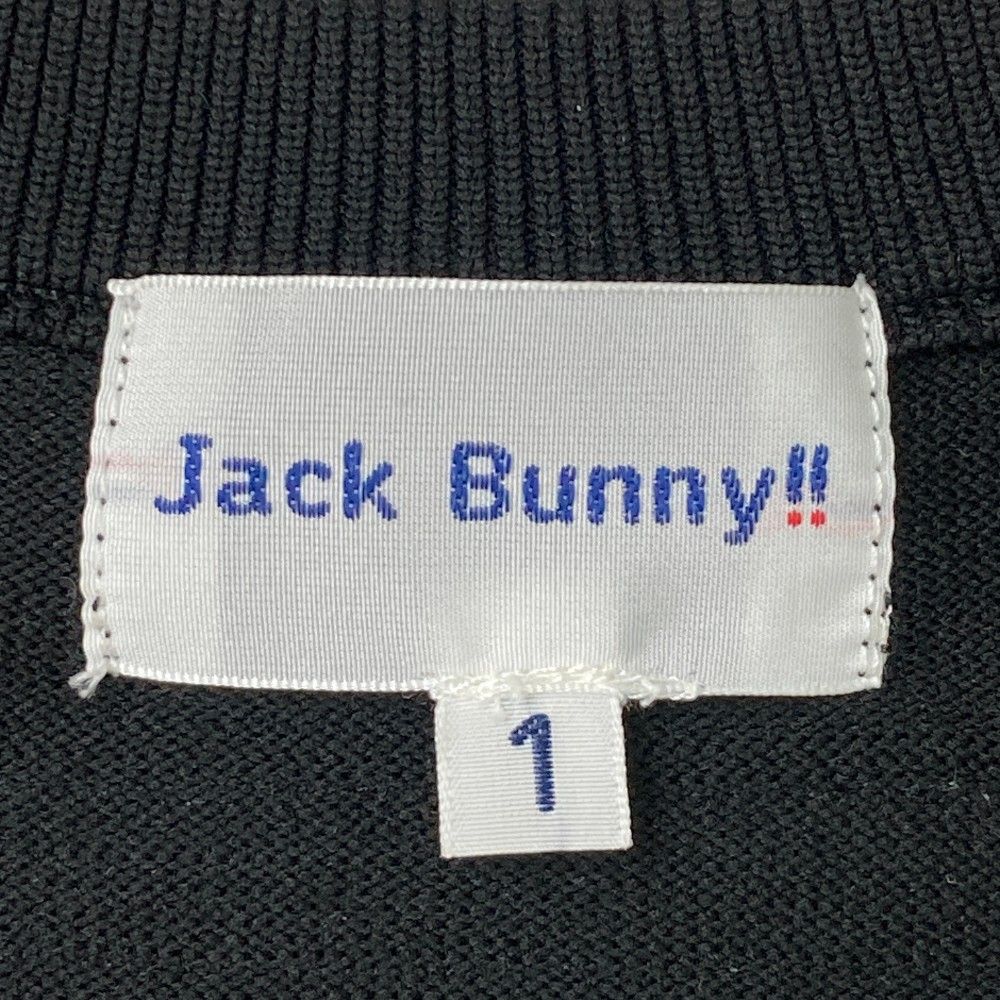 サイズ：1 JACK BUNNY ジャックバニー  ニットベスト  ブラック系 [240101443000] ゴルフウェア レディース ストスト サイズ：1 JACK BUNNY ジャックバニー ニットベスト ブラック系