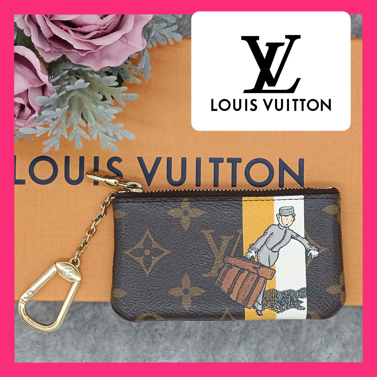 LOUISVUITTON 》 ☆レア☆ ルイヴィトン モノグラム グルーム ポシェットクレ コインケース ジョーヌ M60033 小銭入れ キーリング  BOX付 送料無料・匿名配送・最短即日発送いたします！ 152 - メルカリ