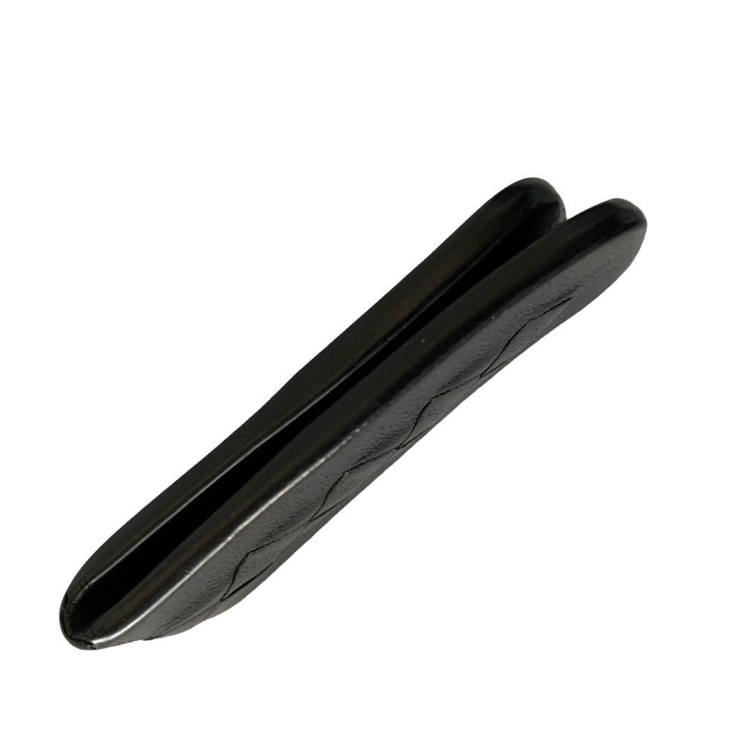 BOTTEGA VENETA ボッテガヴェネタ マネークリップ 黒 レザー 小物