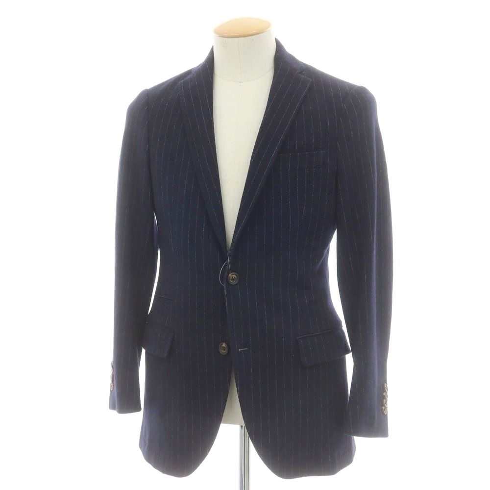 イレブンティ eleventy ウールコットンジャージー カジュアルジャケット ネイビー サイズ44 メンズ