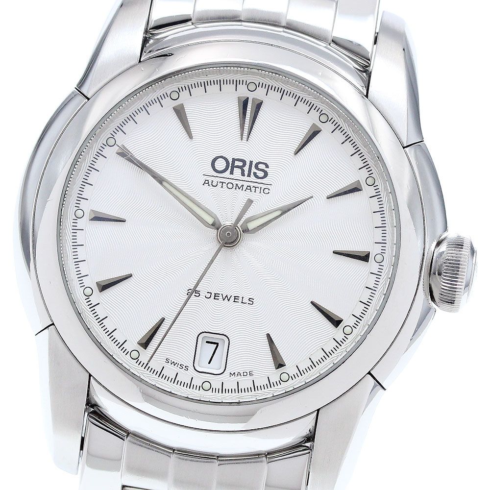 オリス ORIS 7552 アートリエ デイト 自動巻き メンズ_905458 - メルカリ
