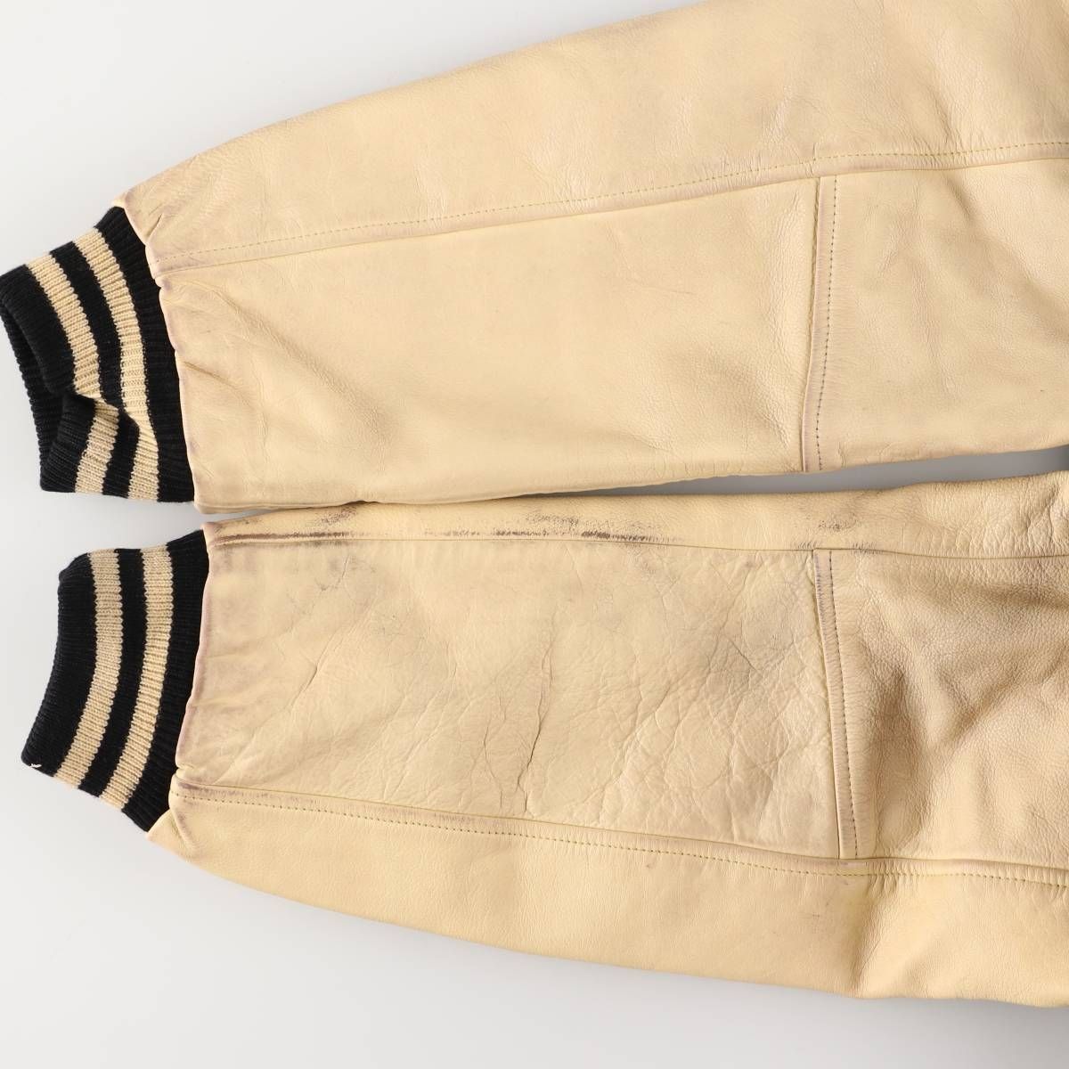 古着 80 90年代 ショット SCHOTT バックロゴ 袖革ウールスタジャン アワードジャケット バーシティジャケット メンズL相当 eaa588427 KANDAIZUMI_COM