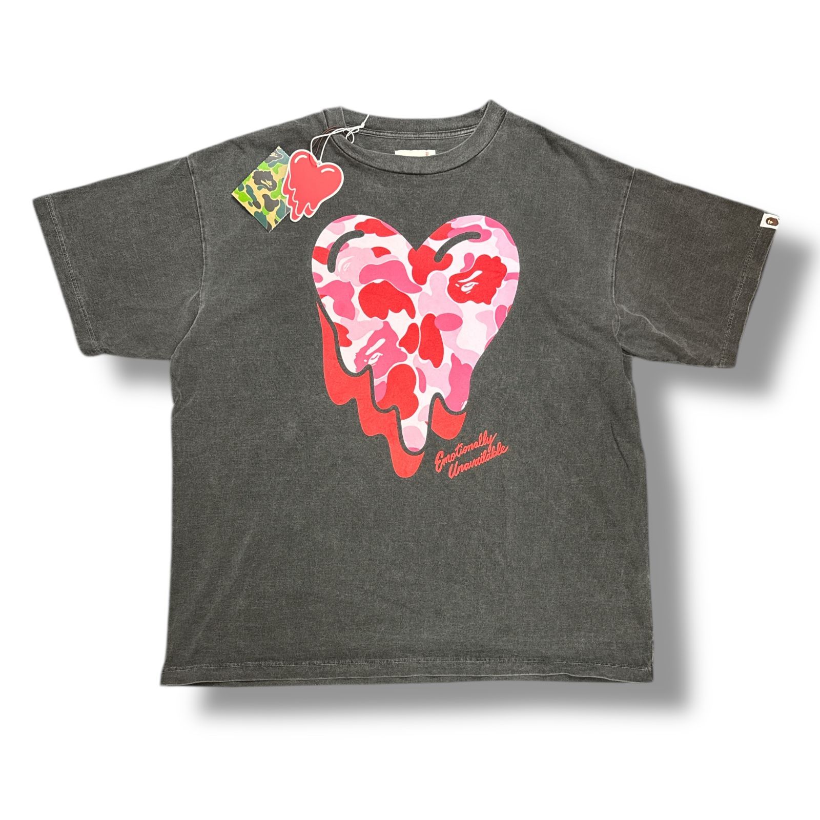 Emotionally Unavailable × A BATHING APE 25SS EU CAMO SS TEE ハート 