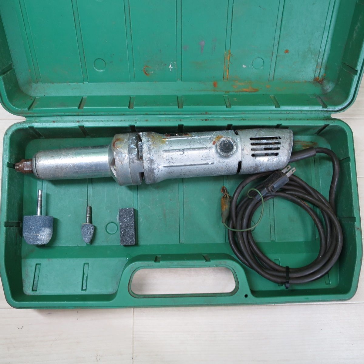 送料無料 付属品付き 日立 32mm ハンド グラインダー LDU6 電動 工具 研摩 研磨 機 HITACHI 100V コード式