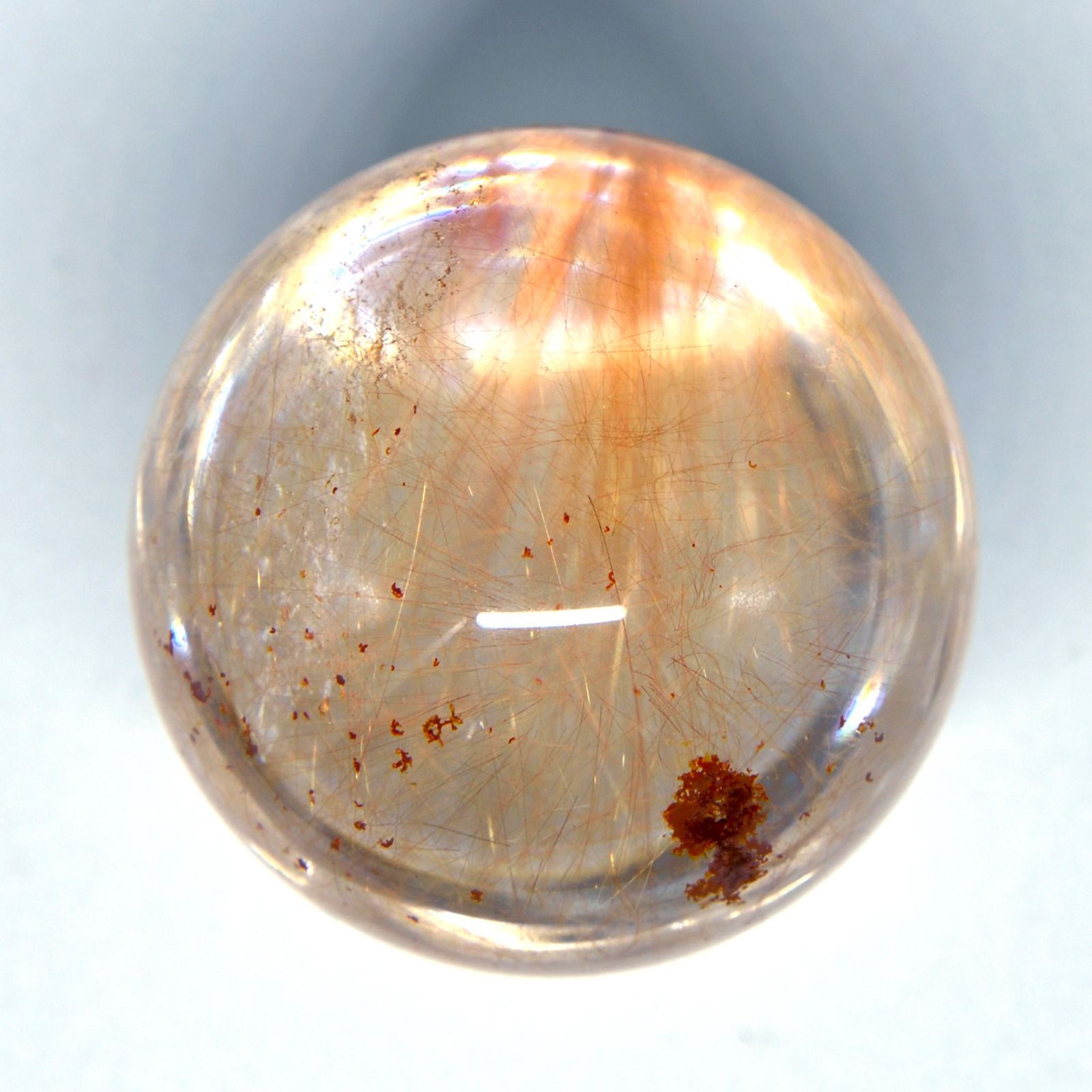 天然石ルチルクォーツのスフィア　大玉　置物NO.100917 天然石ルチルクォーツのスフィア 大玉 置物NO.100917 ルチルクォーツ