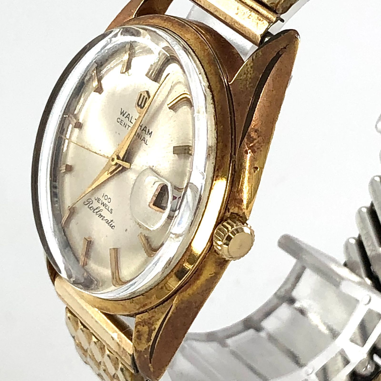 WALTHAM デッドストック級 ウォルサム ヴァキューム デイデイト 黒文字