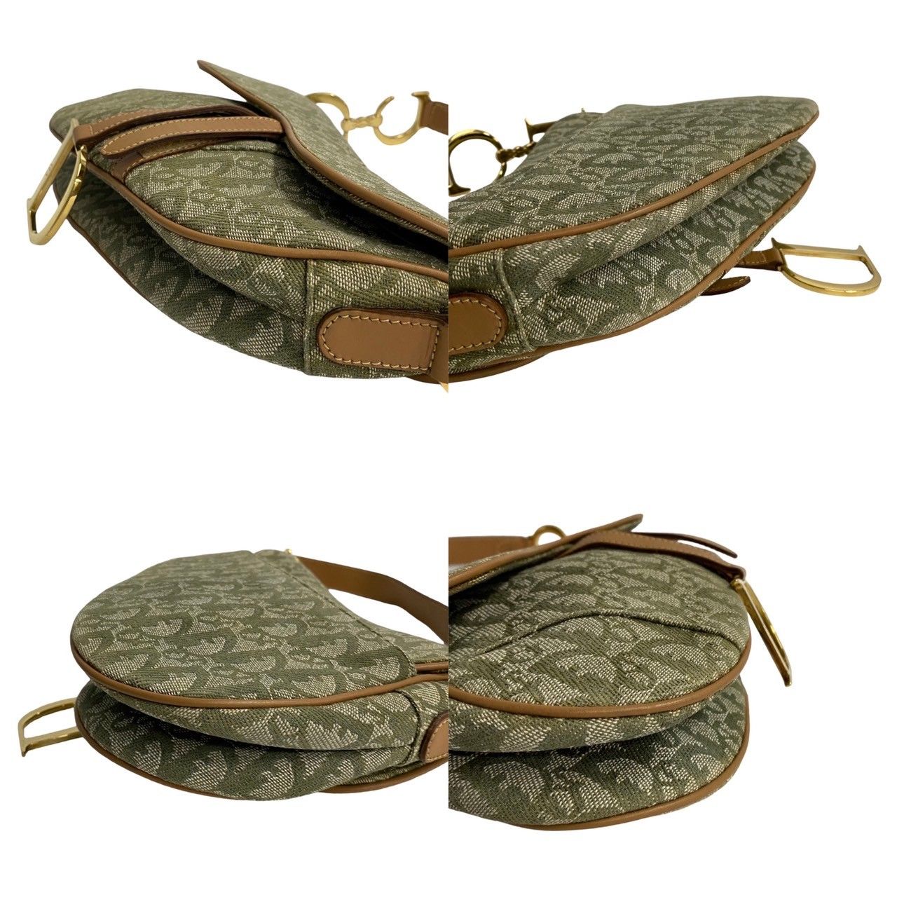 極 美品 Christian Dior ディオール サドルバッグ トロッター