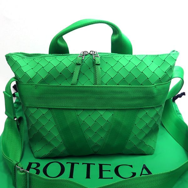 BOTTEGA VENETA 2WAYバッグ ラバー 679705 グリーン 緑 ショルダー 