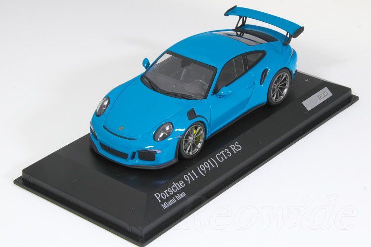 ミニチャンプス 1/43 ポルシェ 911 (991) GT3 RS マイアミブルー