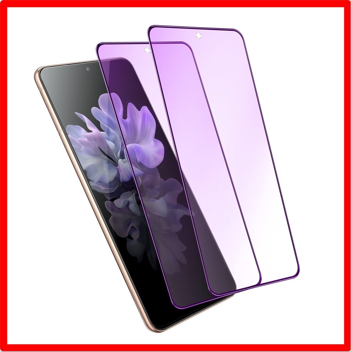 【セール中】 Galaxy S21_ブルーライト-2枚セット GalaxyS21 ガラスフィルム ブルーライト ギャラクシー S21 フィルム SC-51B ブ