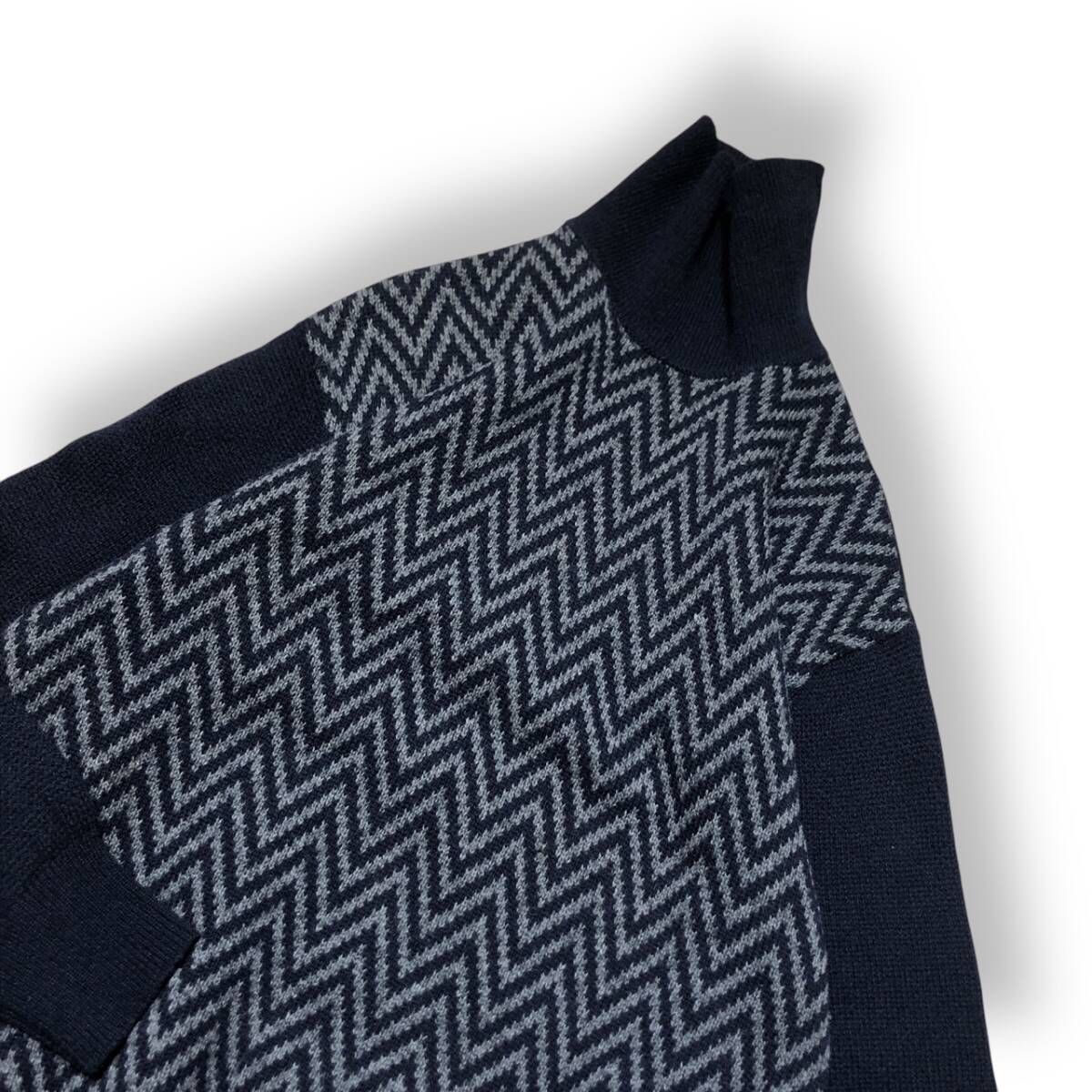  80 s archive COMME des GARCONS HOMME Turtleneck Long Sleeve Knit フロント柄タートルネックニット コムデギャルソンオム 長袖 ニット セーター