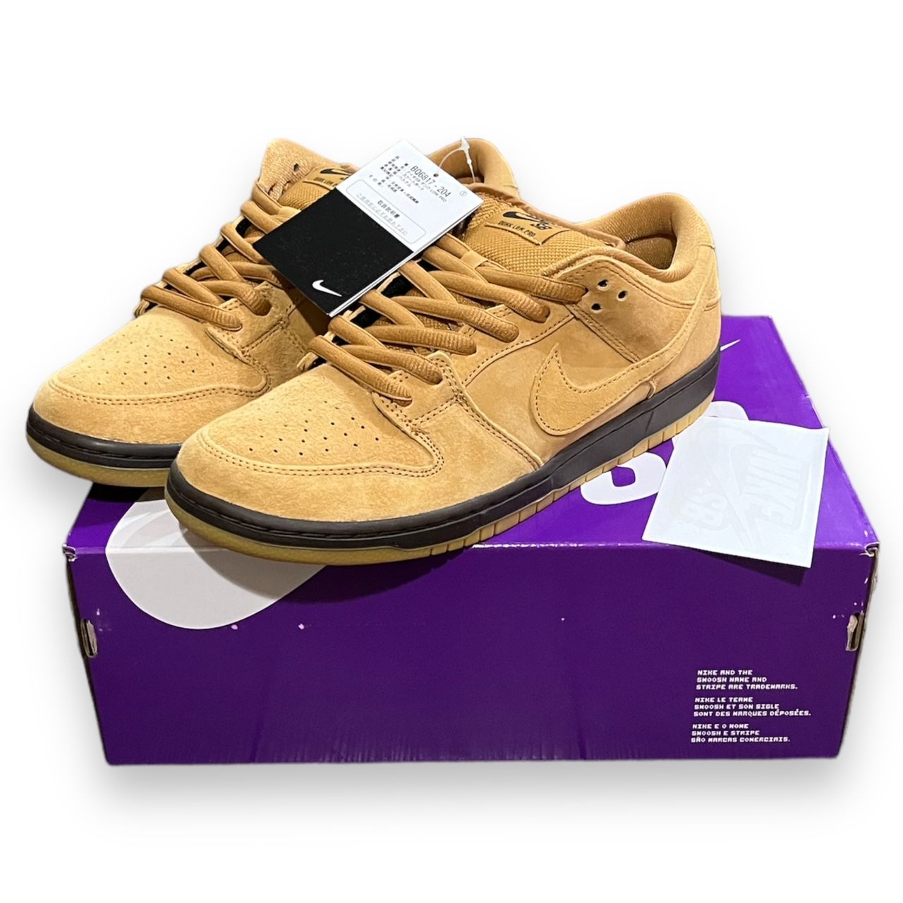 国内正規 新品 NIKE DUNK LOW PRO SB WHEAT MOCHA BQ6817-204 ウィート 