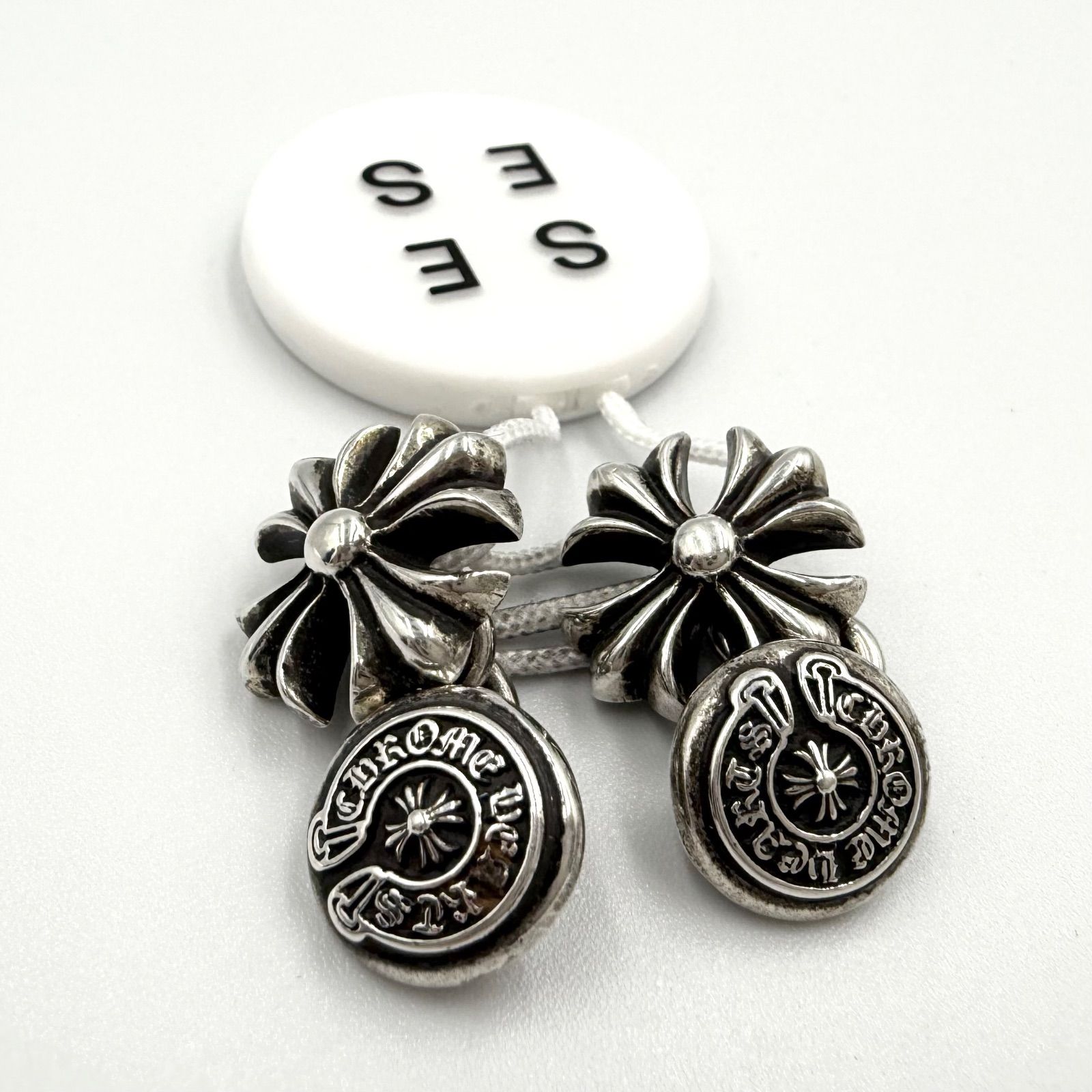 クロムハーツ　CHプラス　シルバーカフスボタン クロムハーツカフスCHプラス|クロムハーツ通販専門店ブラック