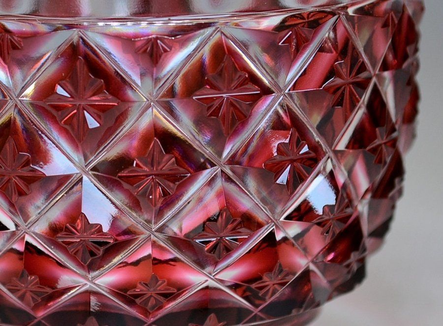 蔵A2572a 薩摩びーどろ工芸会 色被せガラス 猪口 島津 共箱 WWW_IBETON_RU