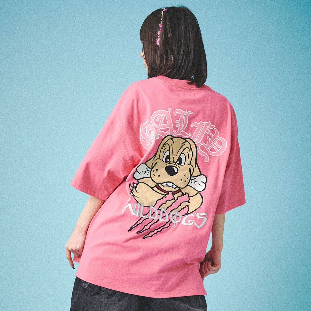 GALFY　ガルフィー 覚醒ビーストパ－カ－　 ピンク　中型犬　刺繍ロゴ　古着 GALFY ガルフィー 覚醒ビーストパ－カ－ ピンク 中型犬 刺繍ロゴ