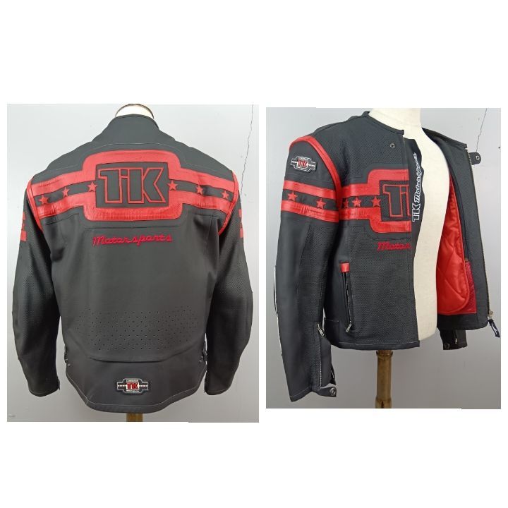 【新品未使用！】MIESROHE レザー スイングトップジャケット MAX&CO マックス&コー レザージャケット サイズ:36 レッド