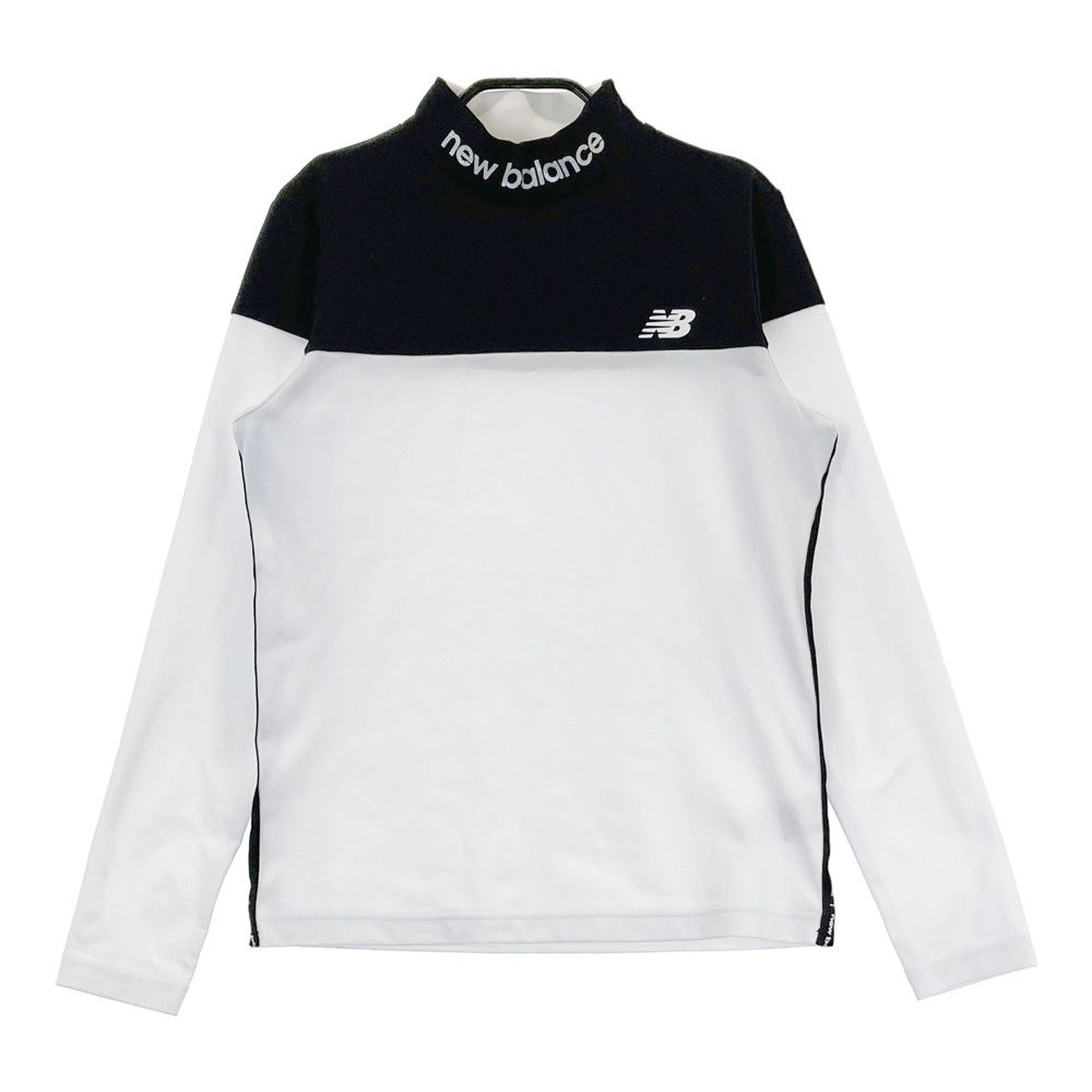 サイズ：2 NEW BALANCE GOLF ニューバランス 2024年モデル モックネック 長袖 Tシャツ  ブラック系 [240101435741] ゴルフウェア レディース ストスト NEW BALANCE GOLF ニューバランス 2024年モデル モックネック