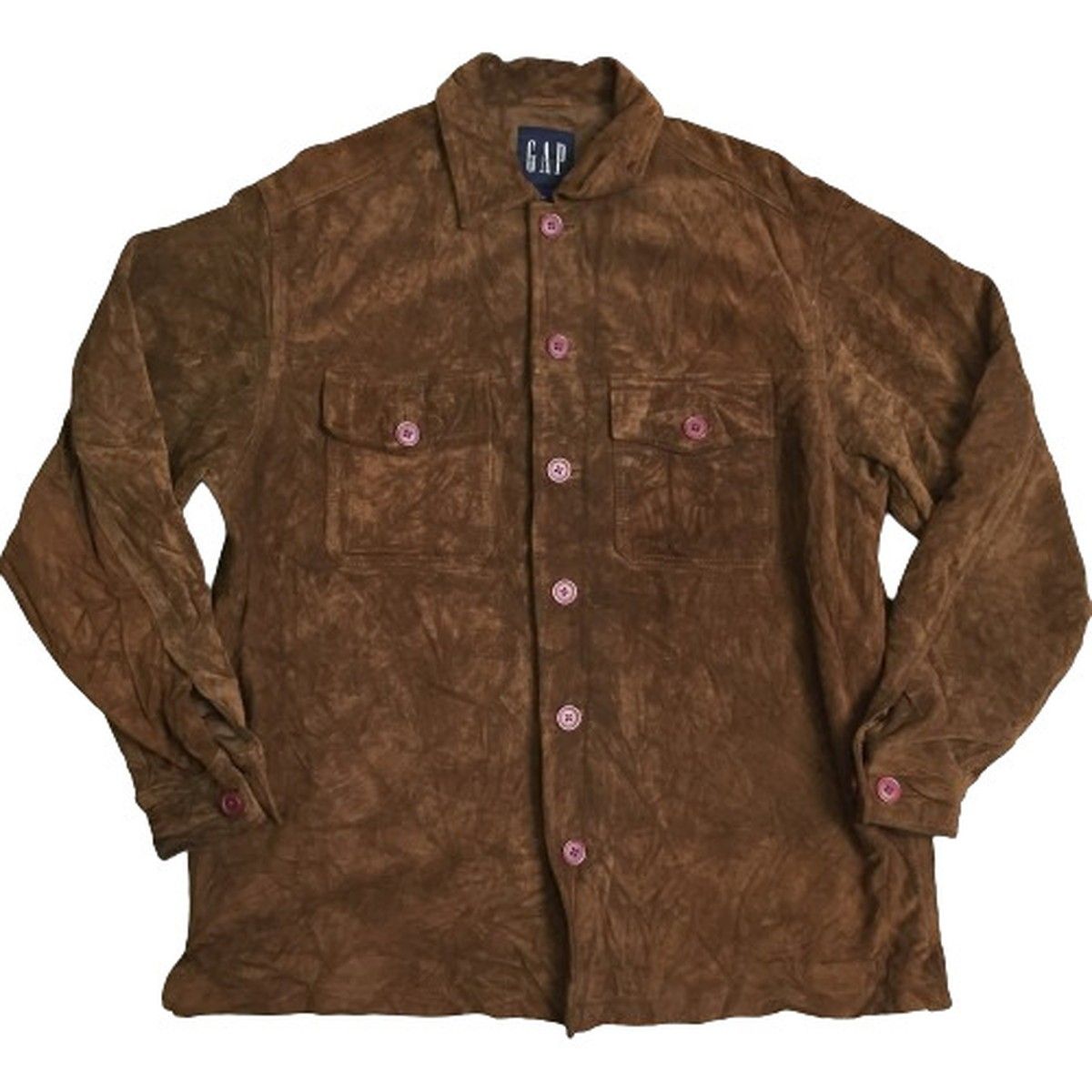 GAP ギャップ 90's 90年代 OLD GAP スウェードレザー シャツ GAP ギャップ 90's 90年代 OLD GAP スウェードレザー シャツ