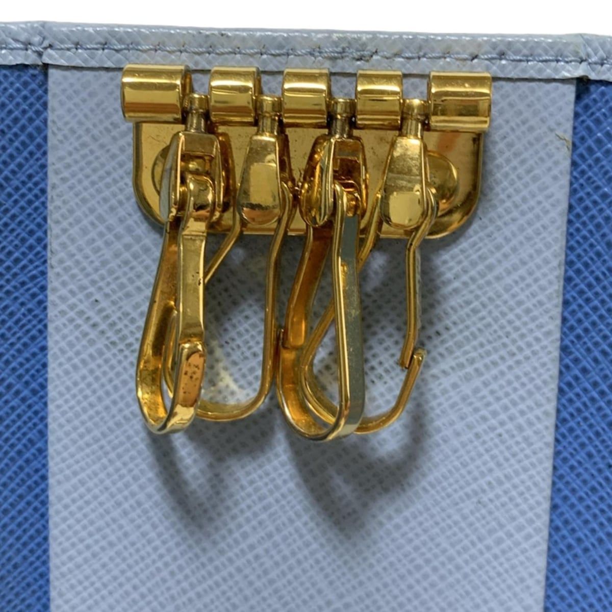 PRADA(プラダ) キーケース - 1PG004 セレステ(ライトブルー) 4連フック