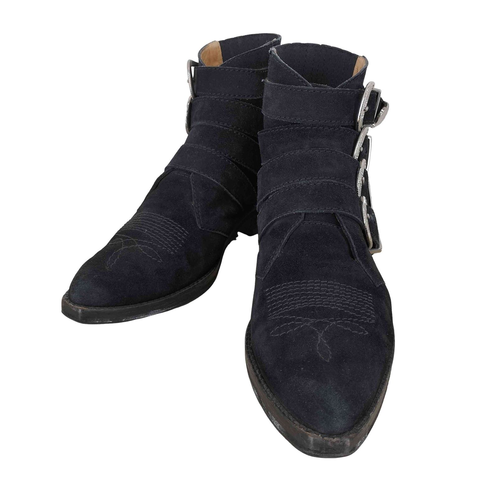 TOGA VIRILIS 4連コンチョベルトスウェードウエスタンブーツ トーガビリリース TOGA VIRILIS 4連コンチョベルトスウェード