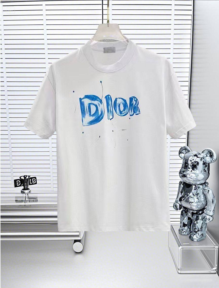 【素敵なプリント♪】DIOR 25SS コットン Tシャツ 素敵なプリント♪】DIOR 25SS コットン Tシャツ