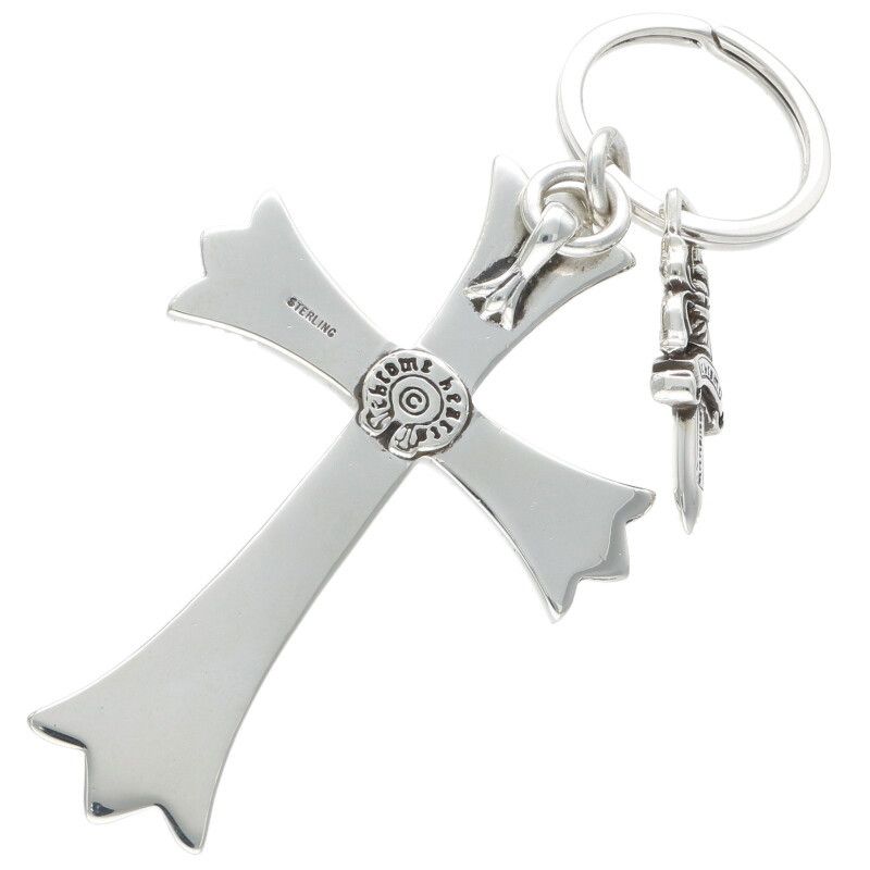 クロムハーツ CH CRS LG&No5 DGGR/ラージクロス#5ダガーキーリング  