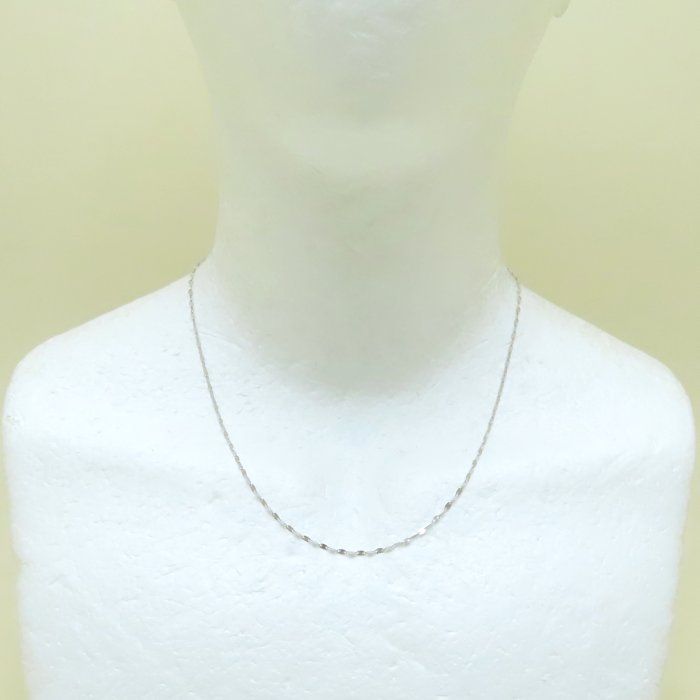 ペタルチェーン ネックレス 45cm 1.7グラム Pt950プラチナ レディース 76309 FJ