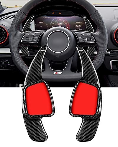 新品 [T-carbon] パドルシフトカバー アウディA3