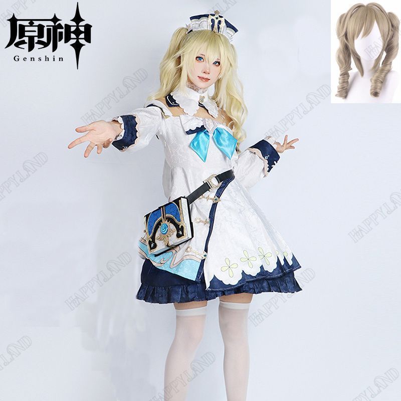 原神 Genshin バーバラ Barbara コスプレ衣装 原神 げんしん ヒロイン コスプレ衣装 コスチューム ハロウィン クリスマス 制服 大人 子供 cosplay イベント ウイッグ付き kkkykv