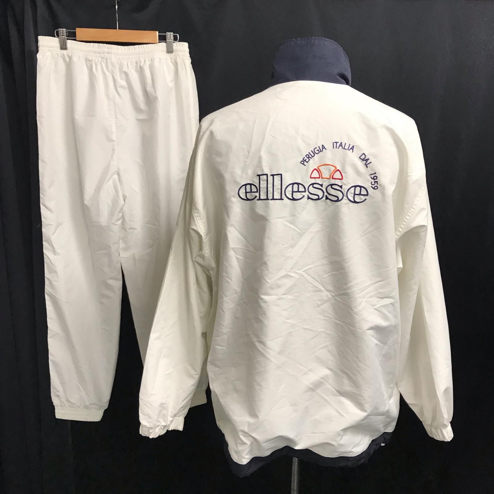 ellesse【エレッセ】ウインドブレーカー/上下セットアップ【メンズL/白