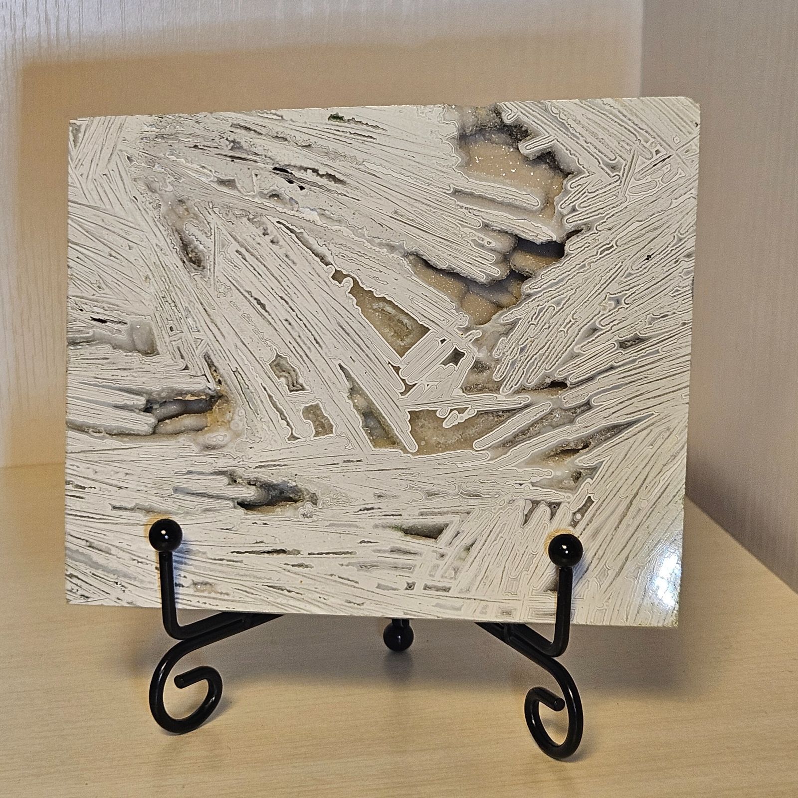 激レア✨ホワイトメキシカンクレイジーレースアゲート✨プレート