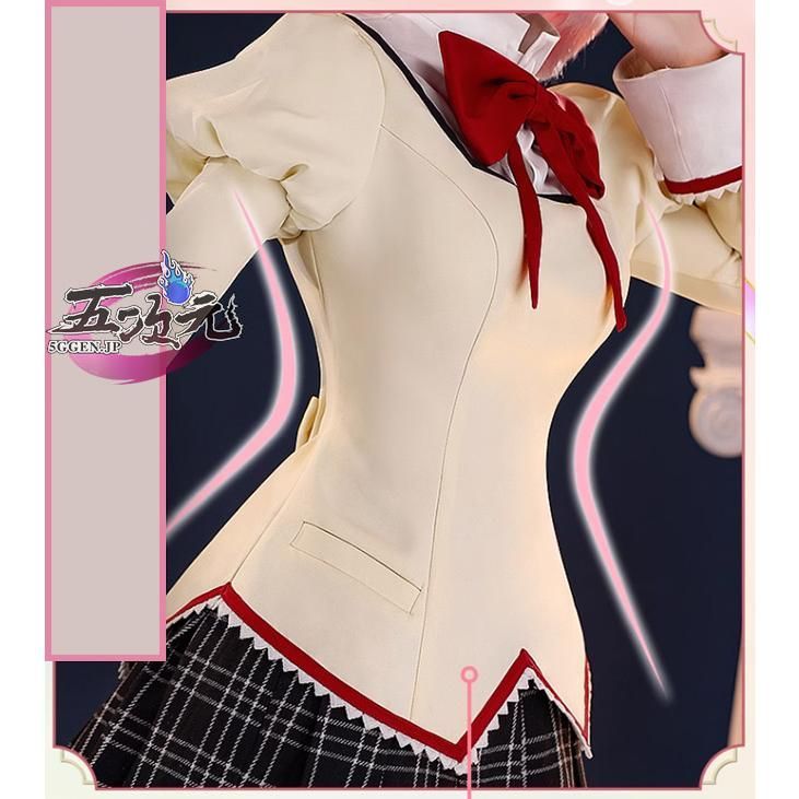 三分妄想　魔法少女まどか☆マギカ　見滝原中学校　制服　コスプレ衣装 三分妄想 魔法少女まどか☆マギカ 見滝原中学校 女子制服 コスプレ衣装