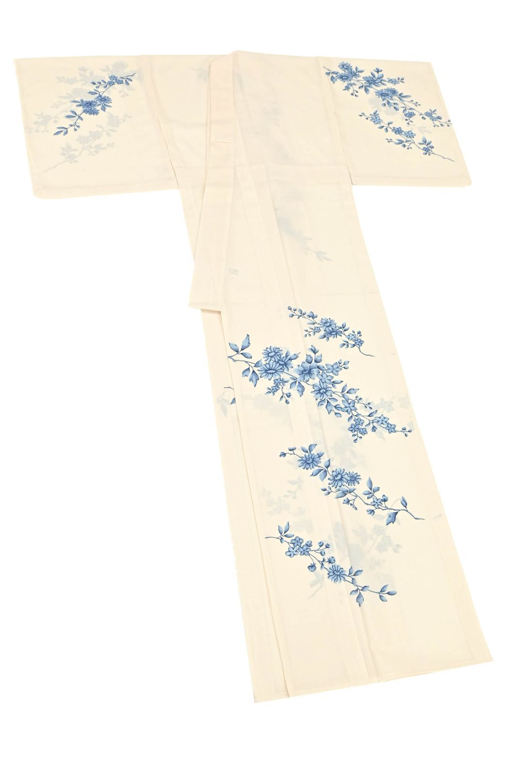 ｜単衣仕立て｜花枝模様