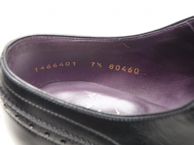 185 / 0902 使用数回 カルミナ パンチドキャップトゥ ブラック