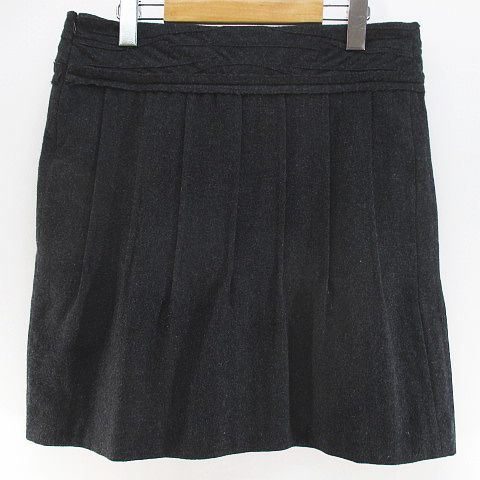 フィロソフィーディアルベルタフェレッティ PHILOSOPHY di ALBERTA FERRETTI セットアップ スカートスーツ 42 灰系 ダークグレー 無地 花 モチーフ リボン 裏地 イタリア製 MAAHADDERANG_COM