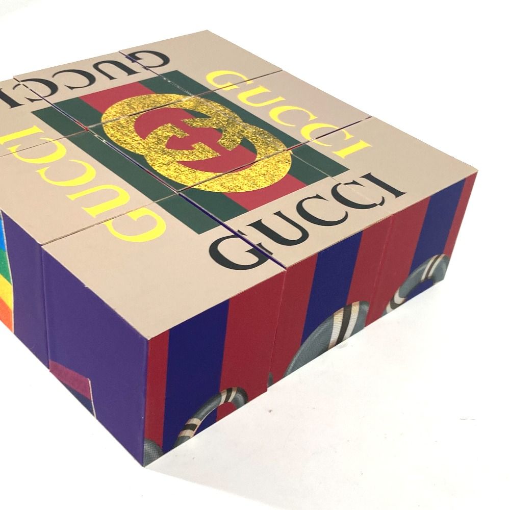 GUCCI グッチ 雑貨 GG パズル puzzle ウッド マルチカラー