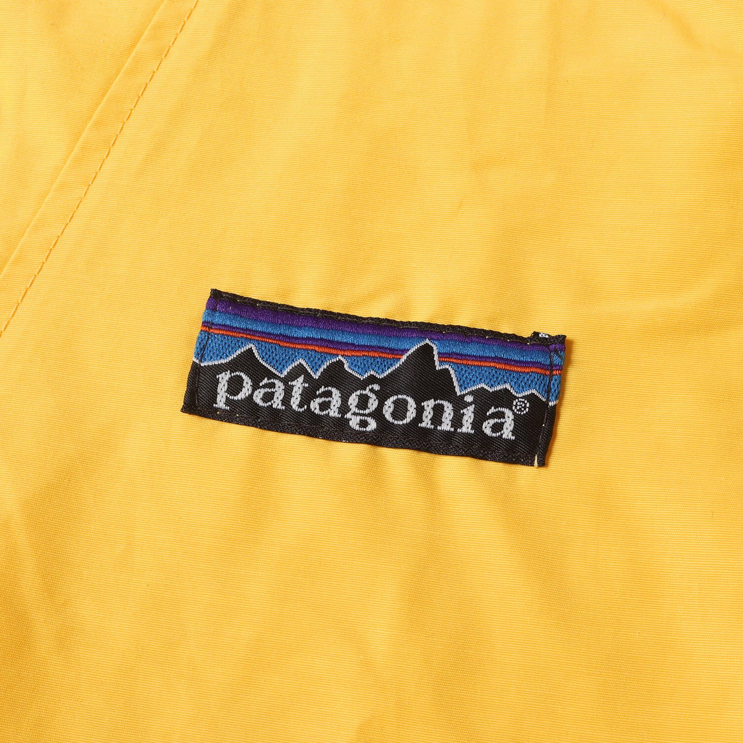 ジャケット/アウターPatagonia パタゴニア ジャケット サイズ:S 80s デカタグ バギーズ プルオーバー アノラックパーカー Baggies Pullover イエロー アウター ブルゾン 80年代 ヴィンテージ 【メンズ】