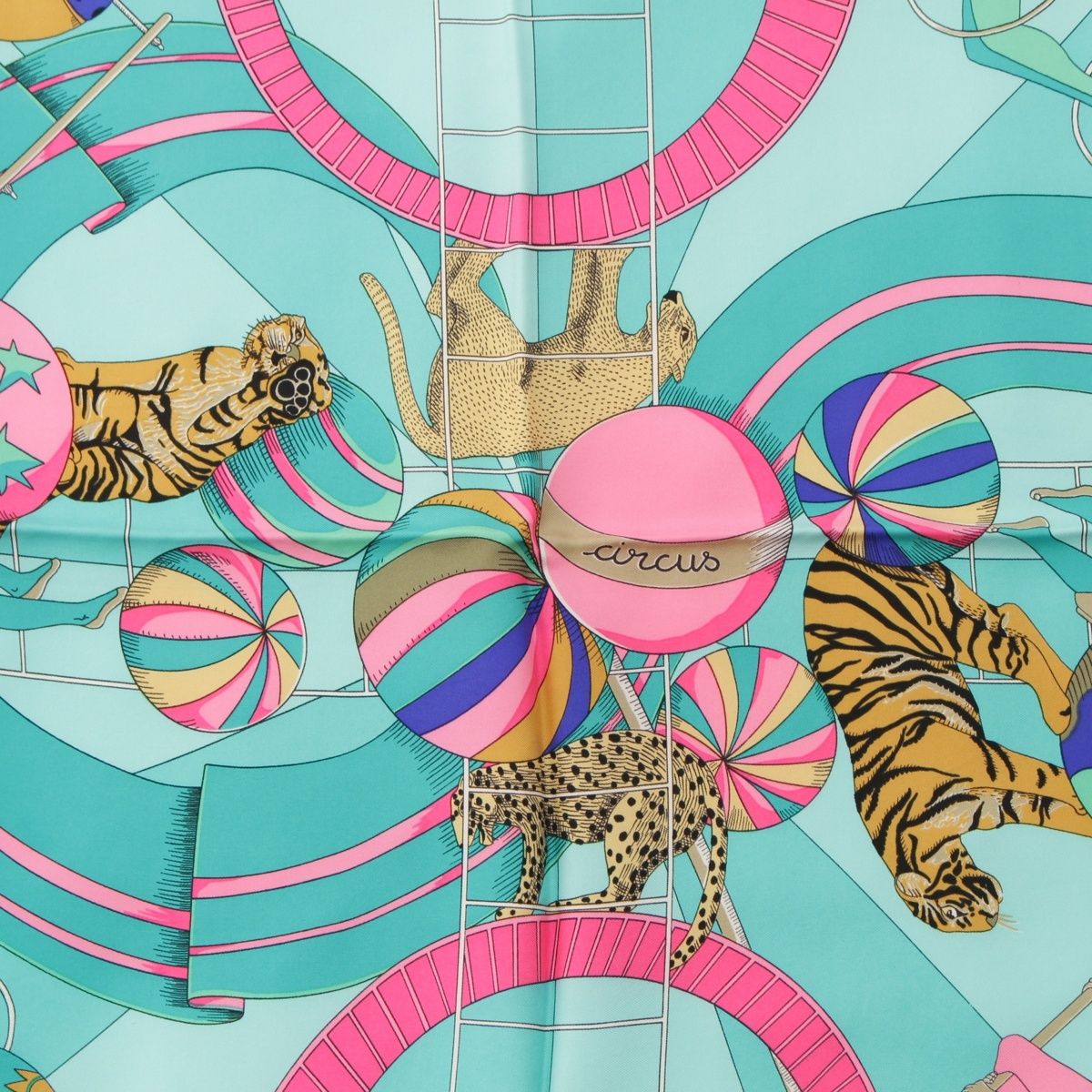 Hermès シルクスカーフ 動物 サーカス