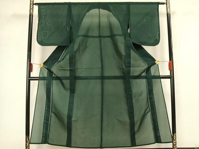 平和屋着物＊夏物 色無地 絽 桔梗鼠色 正絹 逸品 AABA2827jd