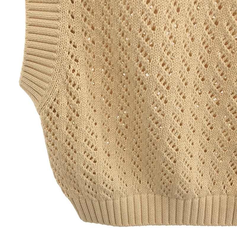 【美品】  TEN / テン | × Ron Herman ロンハーマン別注 コットンニットベスト | アイボリー | レディース 美品】 TEN / テン | × Ron Herman ロンハーマン別注 コットンニット
