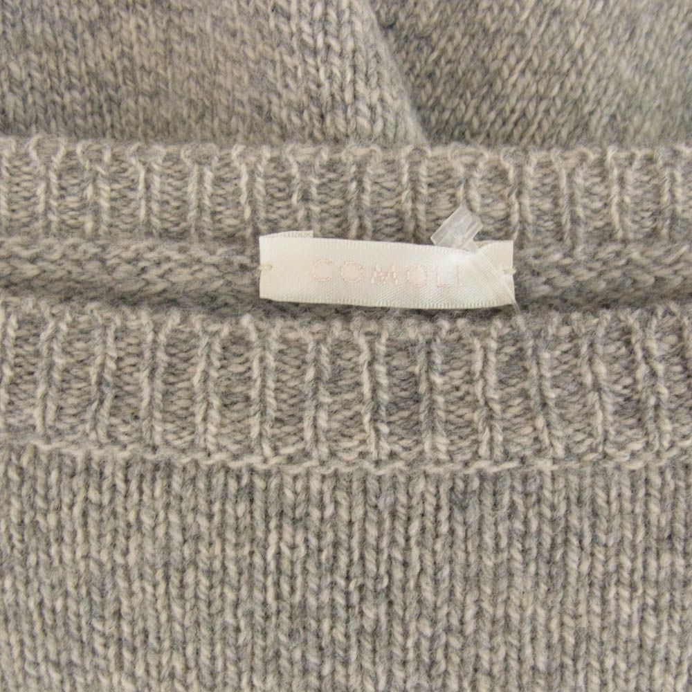 COMOLI コモリ 21AW U03-06007 ラムズ ウール ガンジーネック ニット  